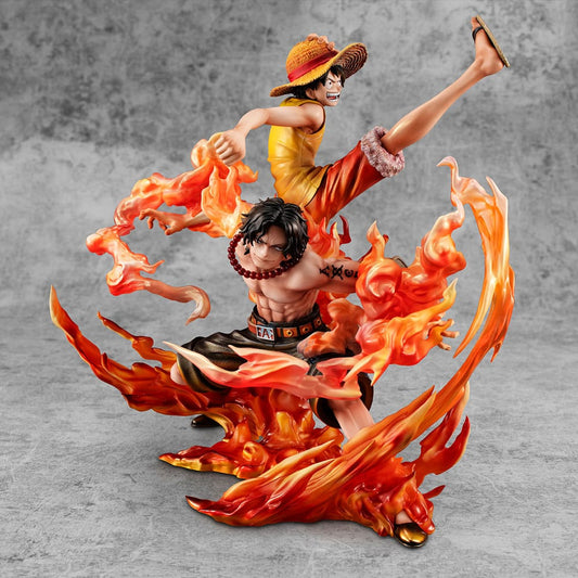 One Piece P.O.P PVC Statue NEO-Maximum Luffy & Ace Bond between brothers 20th Limited Ver. 25 cm - Vorbestellung - Release: ENDE 12.2024