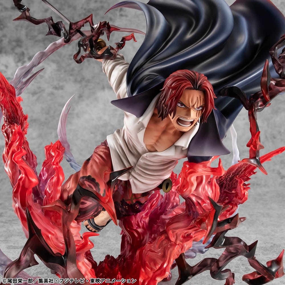 One Piece P.O.P SA-MAXIMUM PVC Statue Leader of Red Hair Pirates Red-Haired Shanks Kamusari 25 cm   - Preorder - ETA: 25.10.2026