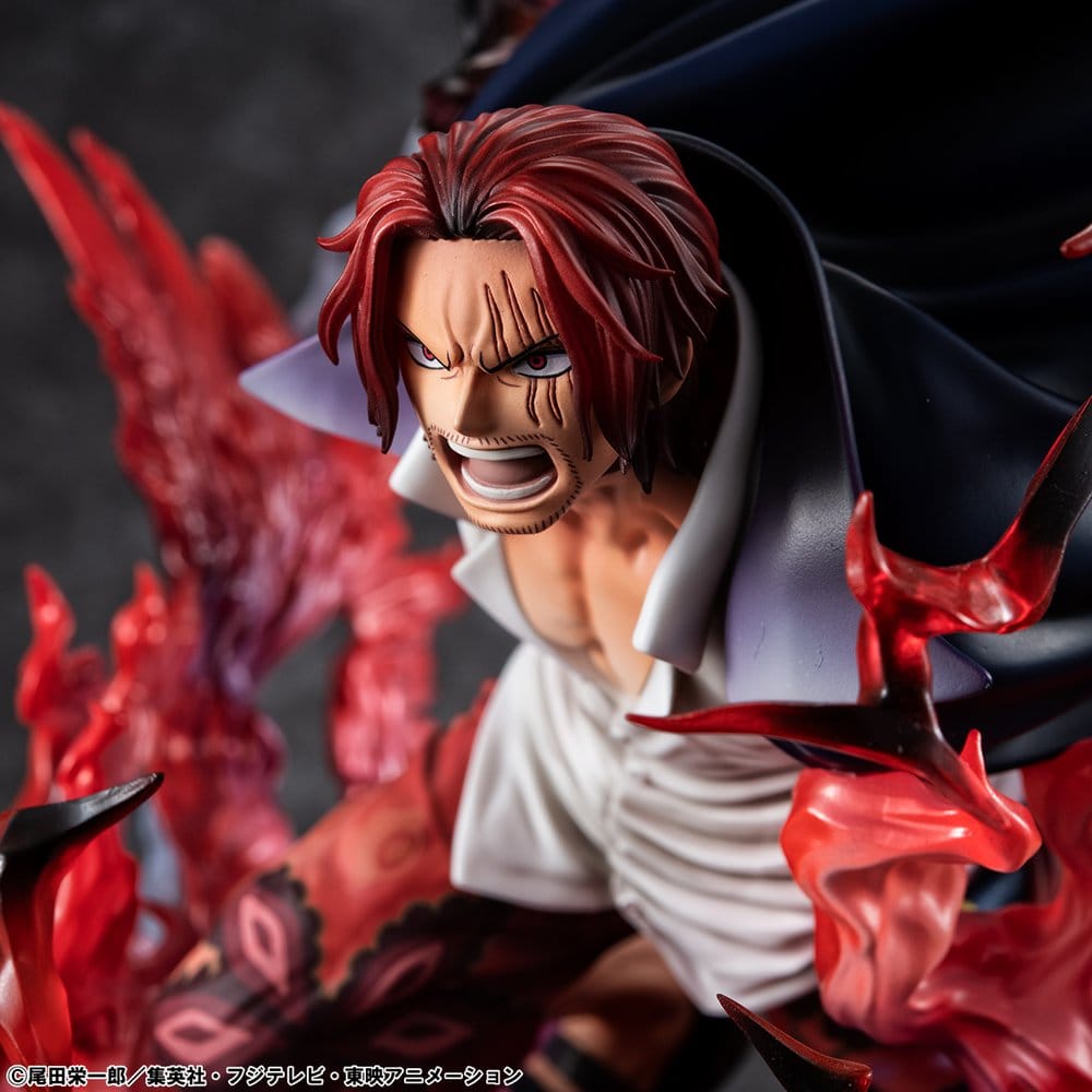 One Piece P.O.P SA-MAXIMUM PVC Statue Leader of Red Hair Pirates Red-Haired Shanks Kamusari 25 cm   - Preorder - ETA: 25.10.2026