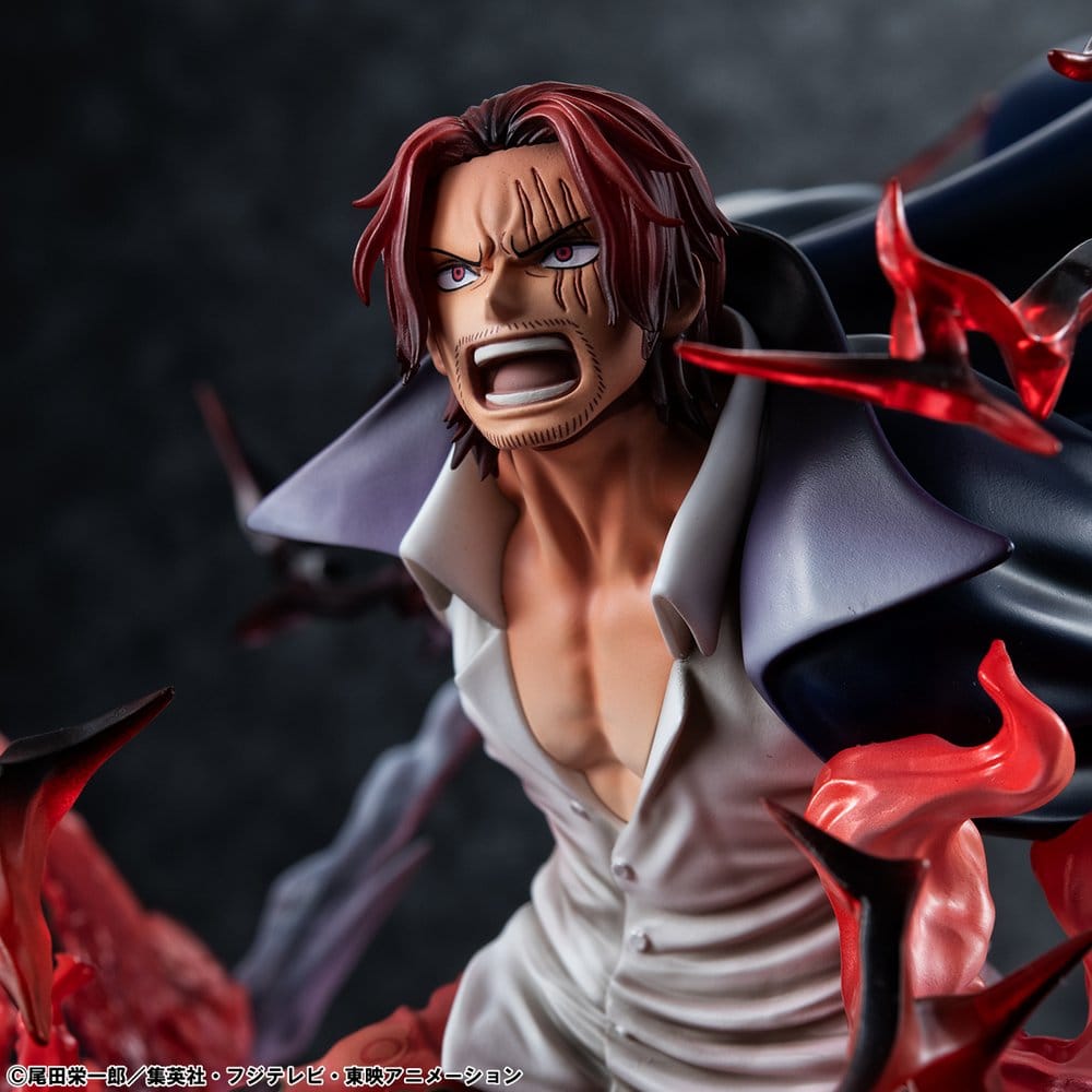 One Piece P.O.P SA-MAXIMUM PVC Statue Leader of Red Hair Pirates Red-Haired Shanks Kamusari 25 cm   - Preorder - ETA: 25.10.2026