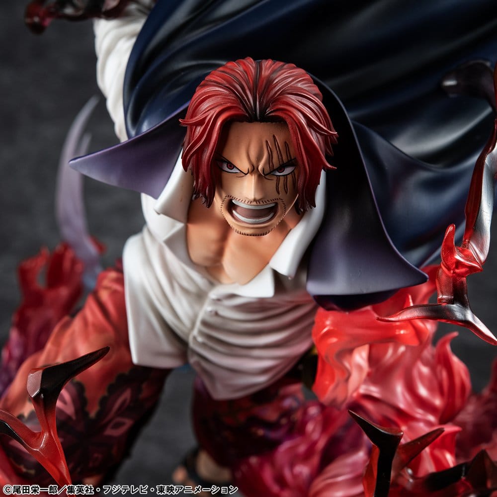 One Piece P.O.P SA-MAXIMUM PVC Statue Leader of Red Hair Pirates Red-Haired Shanks Kamusari 25 cm   - Preorder - ETA: 25.10.2026