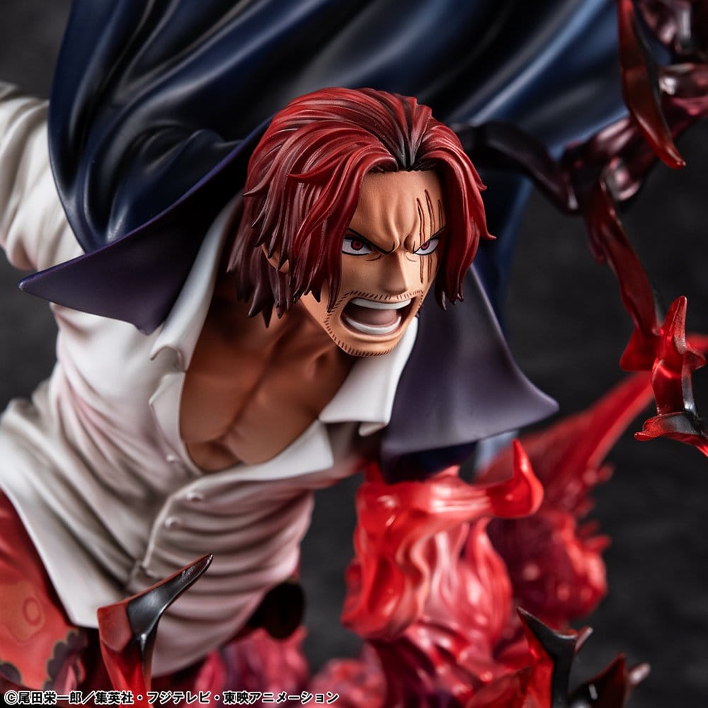 One Piece P.O.P SA-MAXIMUM PVC Statue Leader of Red Hair Pirates Red-Haired Shanks Kamusari 25 cm   - Preorder - ETA: 25.10.2026