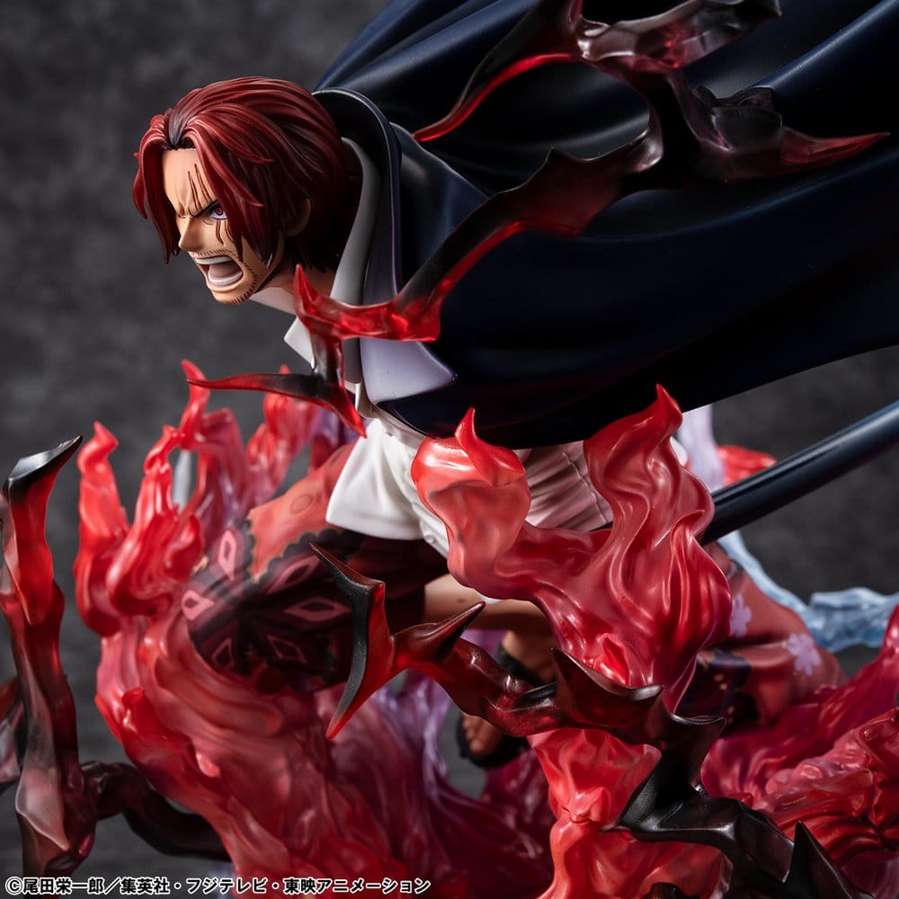 One Piece P.O.P SA-MAXIMUM PVC Statue Leader of Red Hair Pirates Red-Haired Shanks Kamusari 25 cm   - Preorder - ETA: 25.10.2026