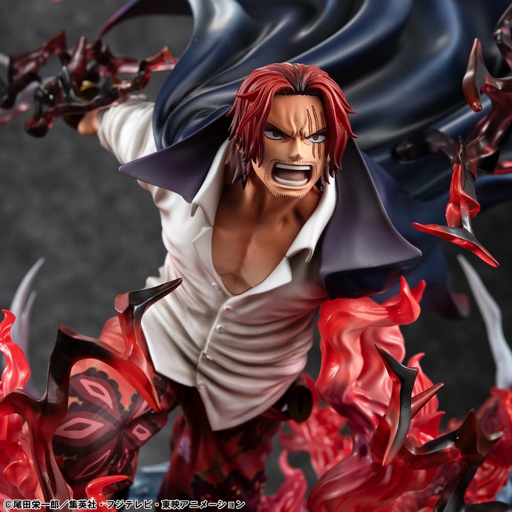 One Piece P.O.P SA-MAXIMUM PVC Statue Leader of Red Hair Pirates Red-Haired Shanks Kamusari 25 cm   - Preorder - ETA: 25.10.2026