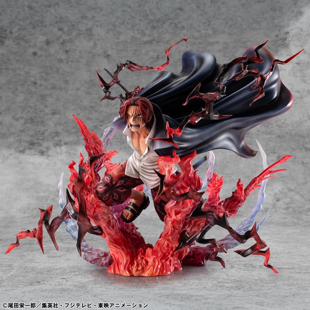 One Piece P.O.P SA-MAXIMUM PVC Statue Leader of Red Hair Pirates Red-Haired Shanks Kamusari 25 cm   - Preorder - ETA: 25.10.2026