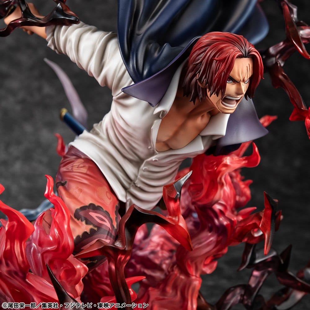 One Piece P.O.P SA-MAXIMUM PVC Statue Leader of Red Hair Pirates Red-Haired Shanks Kamusari 25 cm   - Preorder - ETA: 25.10.2026