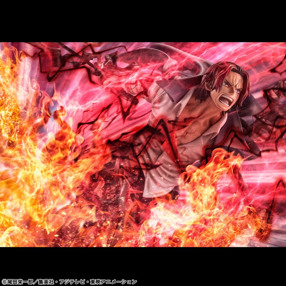 One Piece P.O.P SA-MAXIMUM PVC Statue Leader of Red Hair Pirates Red-Haired Shanks Kamusari 25 cm   - Preorder - ETA: 25.10.2026
