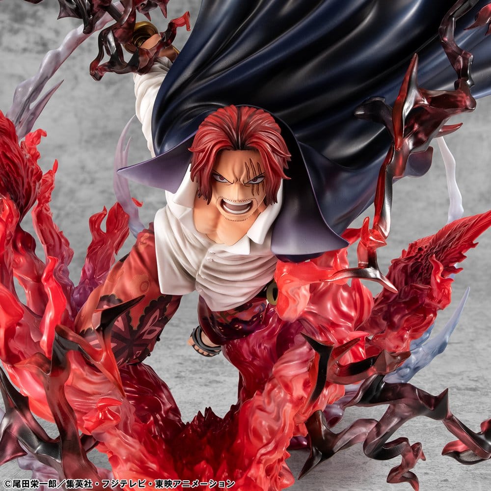 One Piece P.O.P SA-MAXIMUM PVC Statue Leader of Red Hair Pirates Red-Haired Shanks Kamusari 25 cm   - Preorder - ETA: 25.10.2026