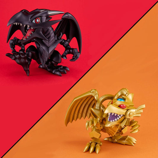 Yu-Gi-Oh! Duel Monsters Megatoon PVC Statue Red Eyes Black Dragon & The Winged Dragon of Ra 13 cm (with gift) - Preorder - ETA - Ende 06.2025