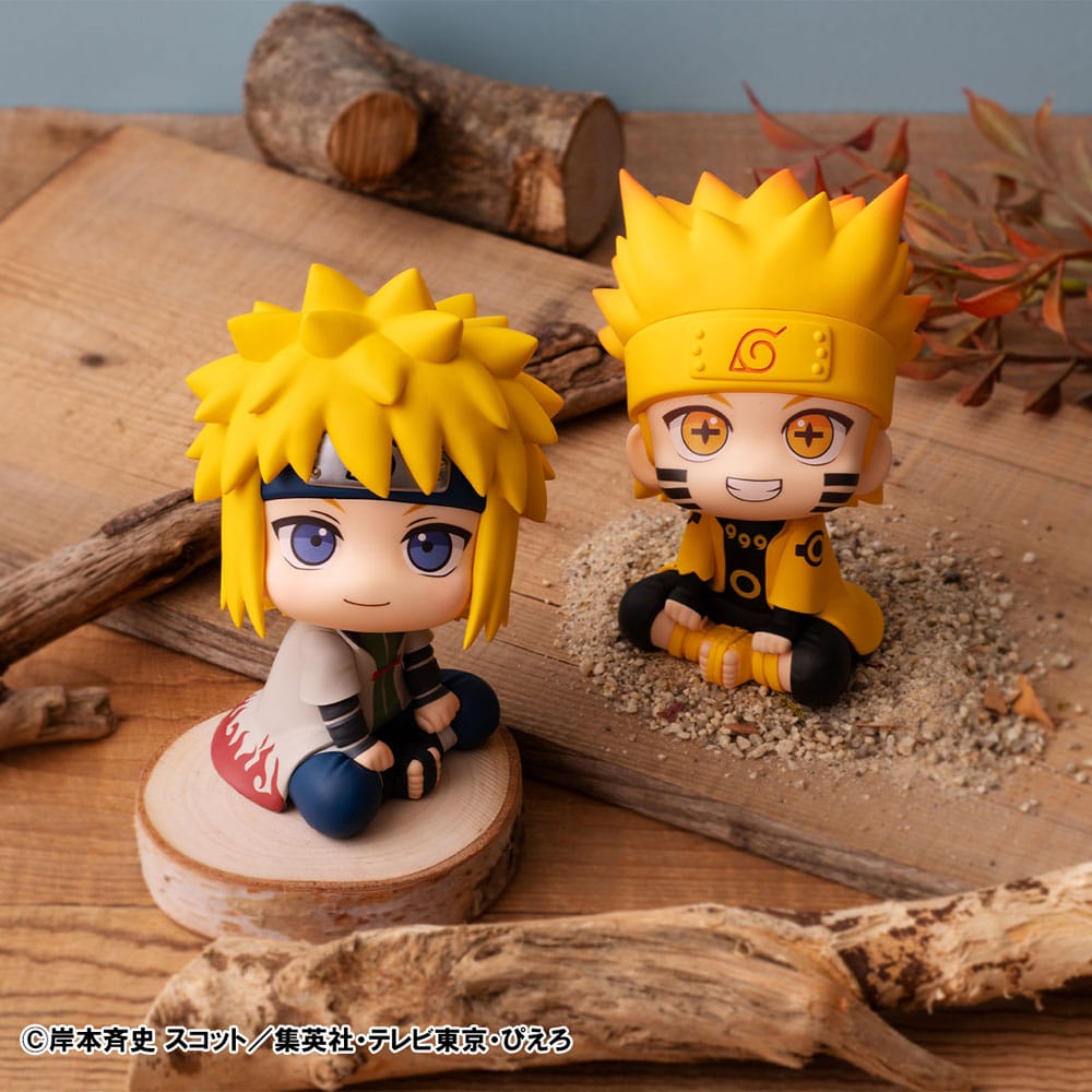 Naruto Shippuden Look Up PVC Statue Naruto Uzumaki Six Paths Sage Mode & Minato Namikaze 11 cm (with gift)  - Versand: 5-7 Tage nach Bestellung