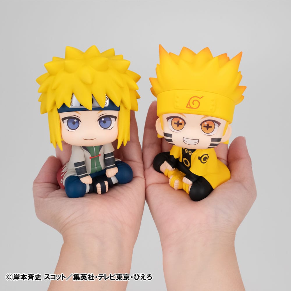 Naruto Shippuden Look Up PVC Statue Naruto Uzumaki Six Paths Sage Mode & Minato Namikaze 11 cm (with gift)  - Versand: 5-7 Tage nach Bestellung