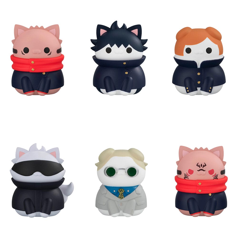 Jujutsu Kaisen Mega Cat Project Sammelfiguren Shibuya Incident Ver. 3 cm Sortiment (8)    - Versand: 5-7 Tage nach Bestellung