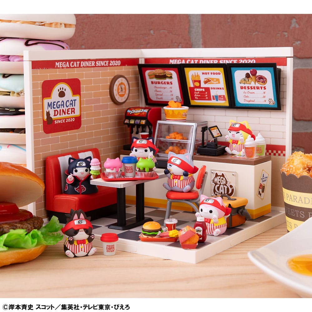 Naruto Shippuden Mega Cat Project Nyaruto! Sammelfiguren Mega Cat Diner 3 cm Sortiment (6)     - Preorder - ETA: 25.01.2026