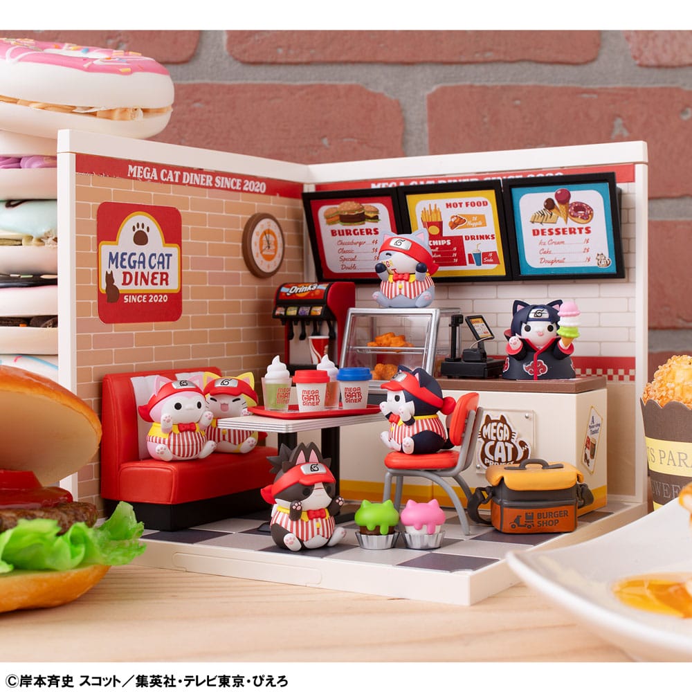 Naruto Shippuden Mega Cat Project Nyaruto! Sammelfiguren Mega Cat Diner 3 cm Sortiment (6)     - Preorder - ETA: 25.01.2026