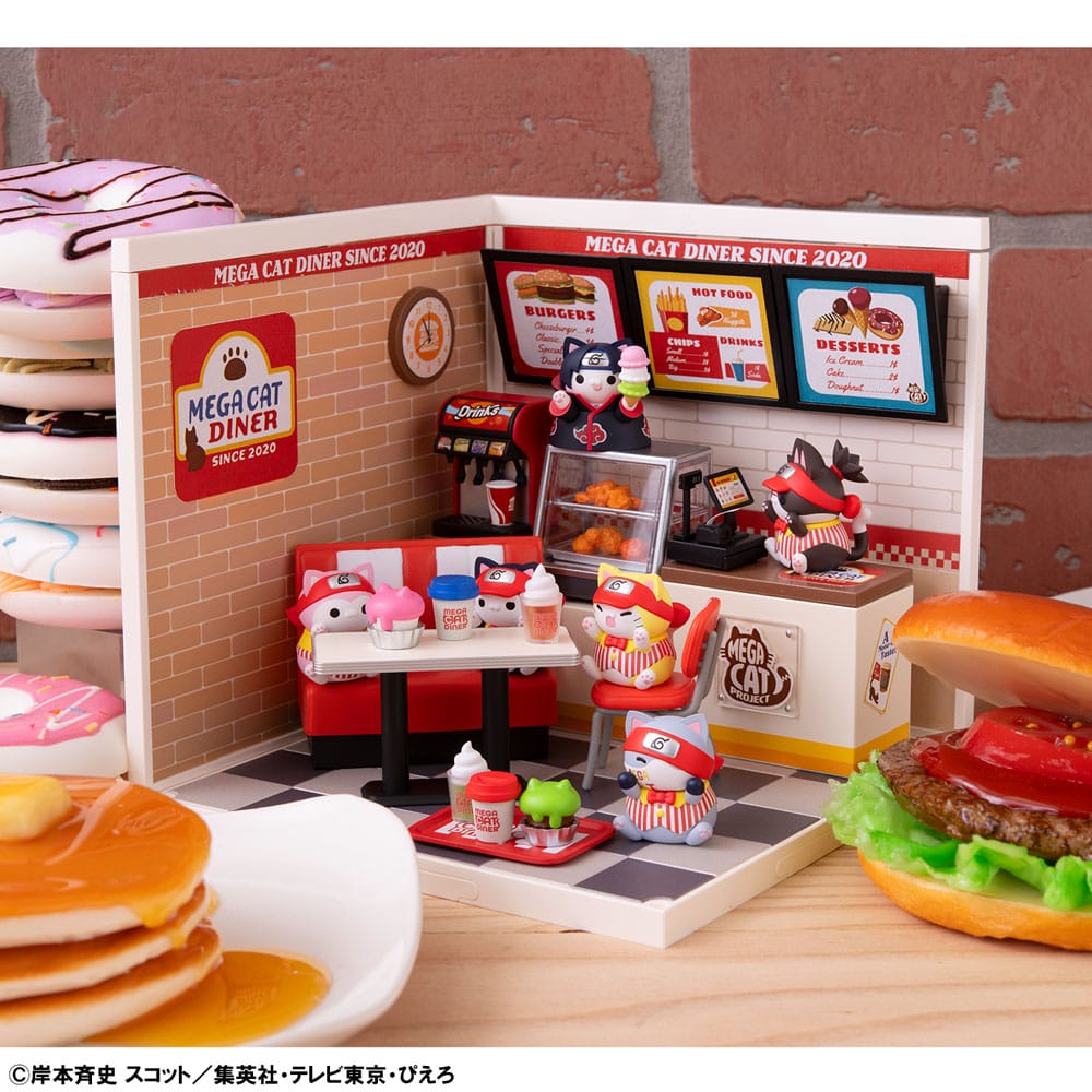 Naruto Shippuden Mega Cat Project Nyaruto! Sammelfiguren Mega Cat Diner 3 cm Sortiment (6)     - Preorder - ETA: 25.01.2026