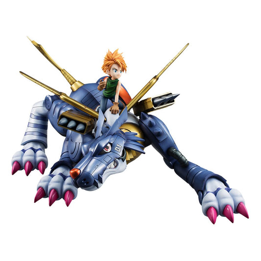 Digimon Adventure Precious G.E.M. Serie PVC Statue Metal Garurumon & Ishida Yamato 30 cm - Preorder - ETA: 25.03.2026
