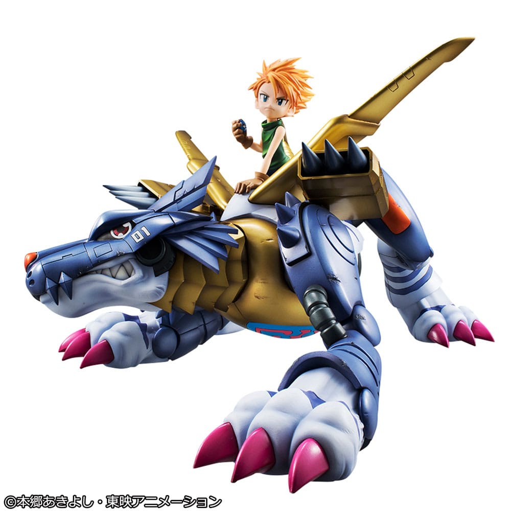 Digimon Adventure Precious G.E.M. Serie PVC Statue Metal Garurumon & Ishida Yamato 30 cm - Preorder - ETA: 25.03.2026