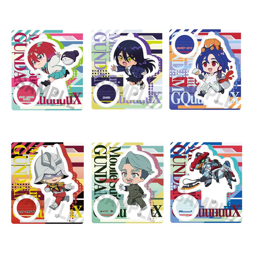 Mobile Suit Gundam GQuuuuuuX Acryl Figuren 9 cm Display (6)               - Versand: 7 Tage nach Bestellung
