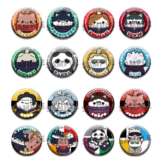 Jujutsu Kaisen Mega Cat Project Metall Ansteck-Buttons Jujutsu Cats 5 cm Sortiment (16)   - Preorder - ETA: 25.12.2025
