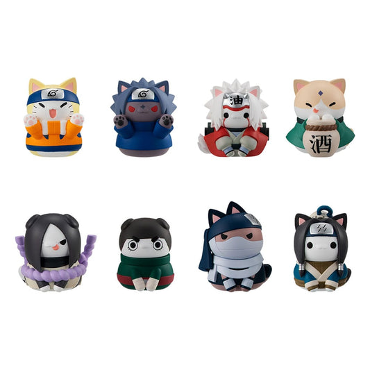 Naruto Shippuden Mega Cat Project Nyaruto! Sammelfiguren Come here Sasuke-kun 3 cm Sortiment (8)     - Preorder - ETA: 25.03.2026