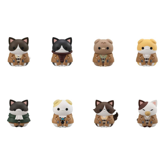 Attack on Titan Mega Cat Project Attack on Tinyan Sammelfiguren Gathering Scout Regiment danyan! 3 cm Sortiment (8)     - Preorder - ETA: 25.03.2026