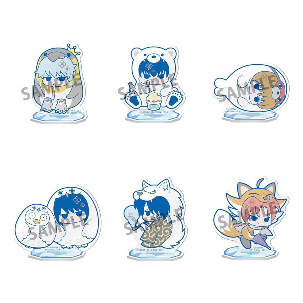 Gintama Acryl Figuren Prince Hata & Animals of Ice 6 cm Display (6)                 - Versand: 7 Tage nach Bestellung