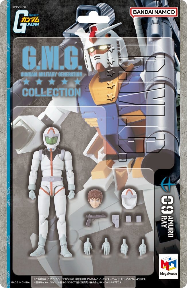 Mobile Suit Gundam G.M.G. Collection PVC Figur Earth Federation Amuro Ray Normal Suit Ver. 10 cm (Repeat) - Preorder - ETA: 25.08.2027