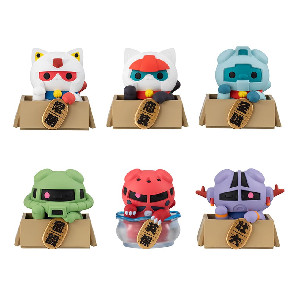 Mobile Suit Gundam Mega Cat Project Sammelfiguren 6er-Pack Cats Luckycat 6 cm Blind Box (with gift) - Preorder - ETA: 25.08.2026
