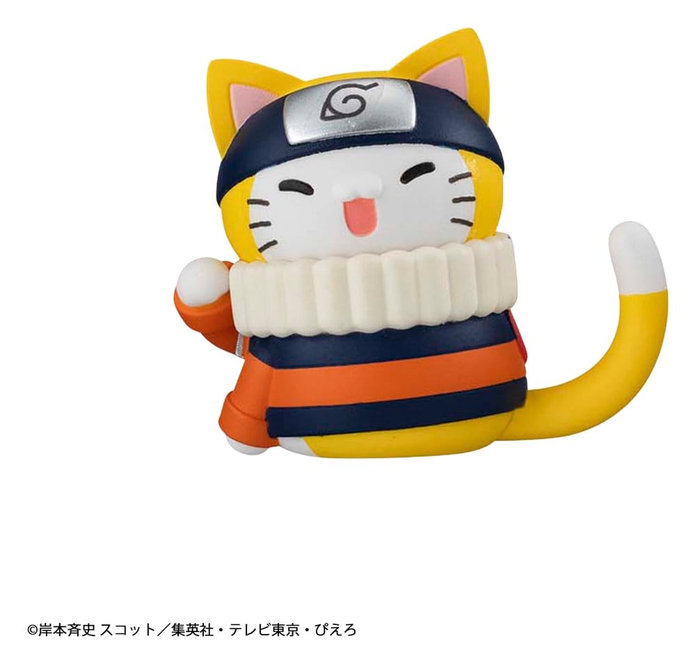 Naruto Mega Cat Project Minifiguren 3 cm Nyaruto! Cats of Konoha Village Reboot Blind Box Display (8) (Repeat) - Preorder - ETA: 25.10.2026