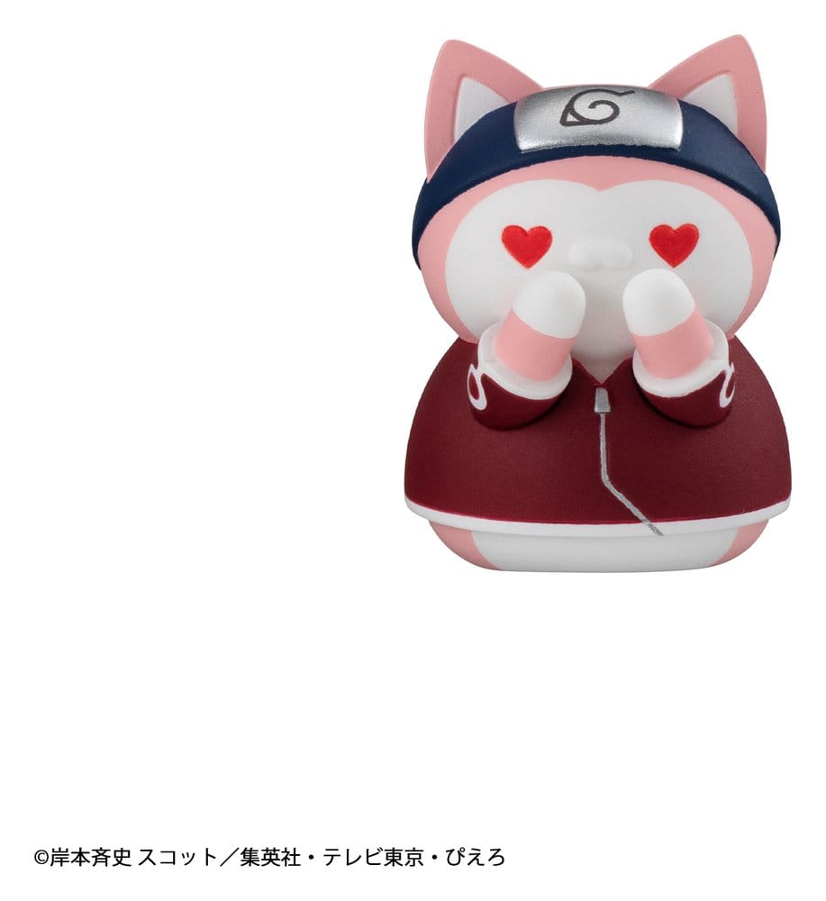 Naruto Mega Cat Project Minifiguren 3 cm Nyaruto! Cats of Konoha Village Reboot Blind Box Display (8) (Repeat) - Preorder - ETA: 25.10.2026