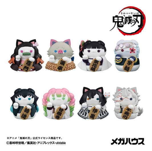 Demon Slayer: Kimetsu no Yaiba Mega Cat Project Minifiguren 6 cm Demon Slayer Fortune Cats ver. 02 Blind Box Display (8) (Repeat) - Preorder - ETA: 25.11.2026
