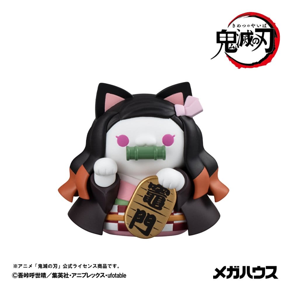 Demon Slayer: Kimetsu no Yaiba Mega Cat Project Minifiguren 6 cm Demon Slayer Fortune Cats ver. 02 Blind Box Display (8) (Repeat) - Preorder - ETA: 25.11.2026