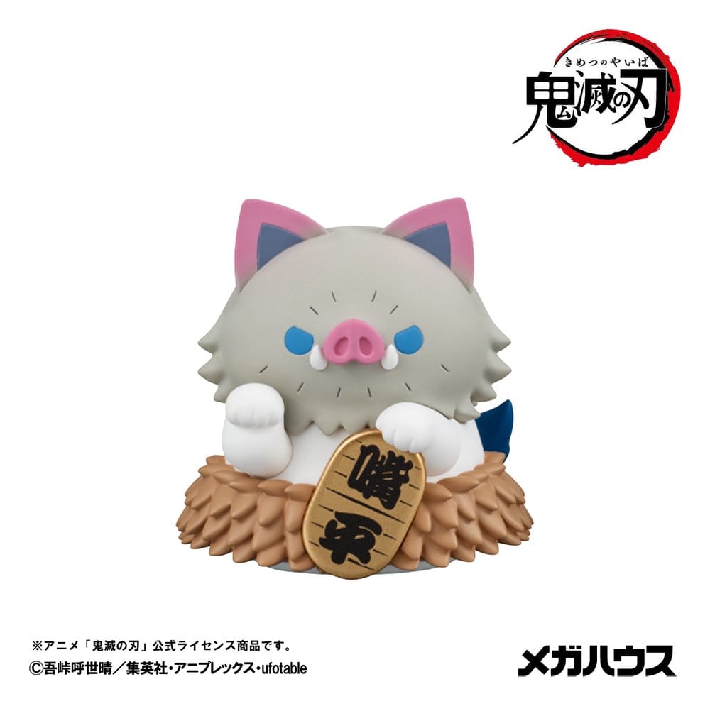 Demon Slayer: Kimetsu no Yaiba Mega Cat Project Minifiguren 6 cm Demon Slayer Fortune Cats ver. 02 Blind Box Display (8) (Repeat) - Preorder - ETA: 25.11.2026