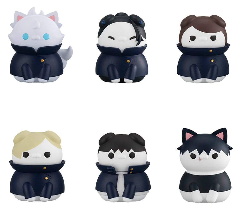 Jujutsu Kaisen Mega Cat Project Jujutsu Cats Hidden Inventory/Premature Death Ver. Minifiguren 3 cm Blind Box Display (8) (Repeat) - Preorder - ETA: 25.01.2027
