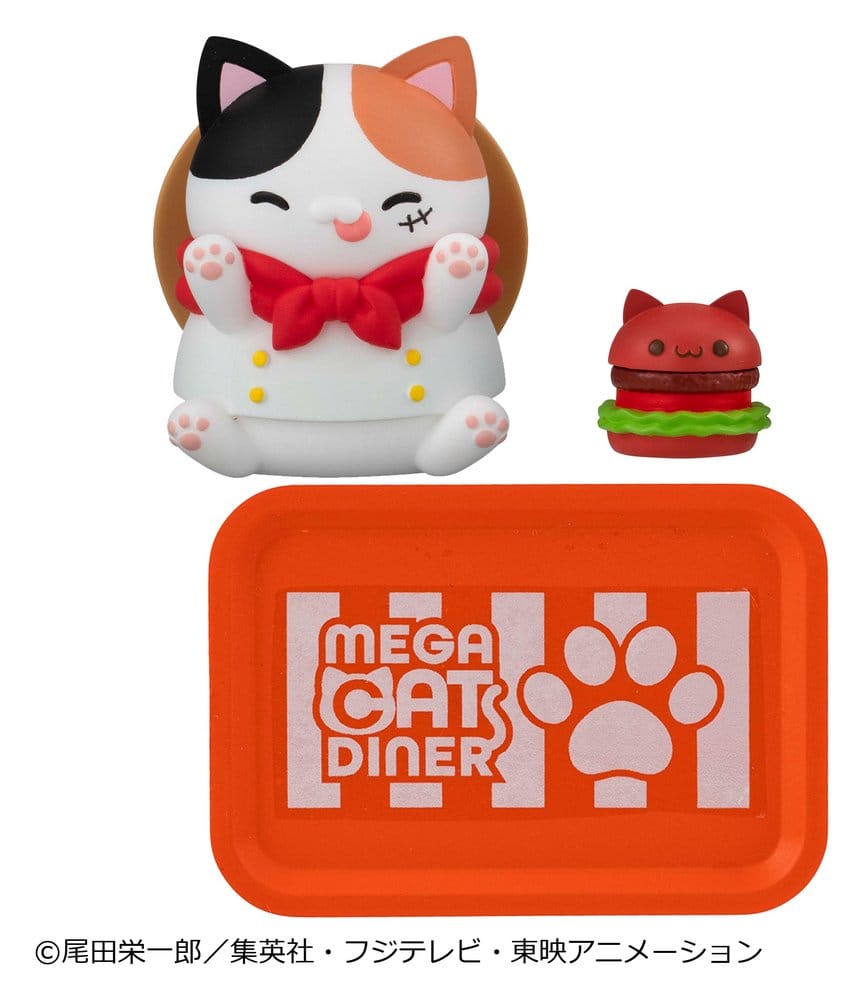 One Piece Mega Cat Project Minifiguren NyanPieceNyan! Diner! 3 cm Blind Box Display (6) - Preorder - ETA: 25.02.2027