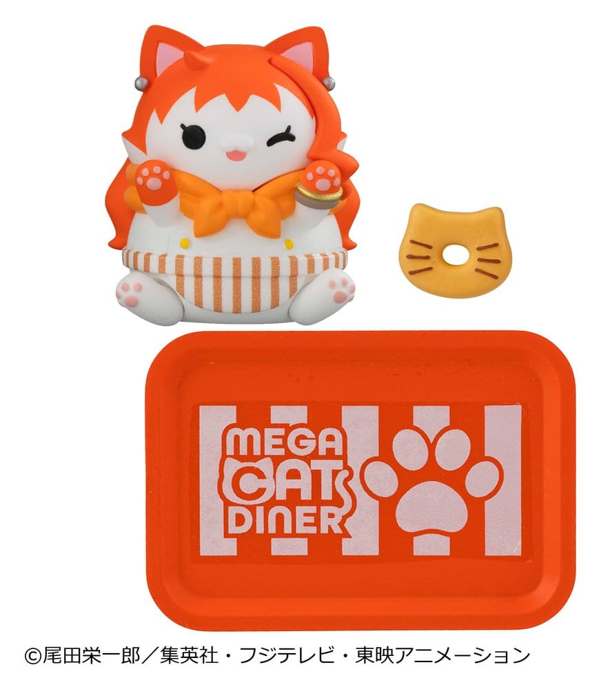One Piece Mega Cat Project Minifiguren NyanPieceNyan! Diner! 3 cm Blind Box Display (6) - Preorder - ETA: 25.02.2027