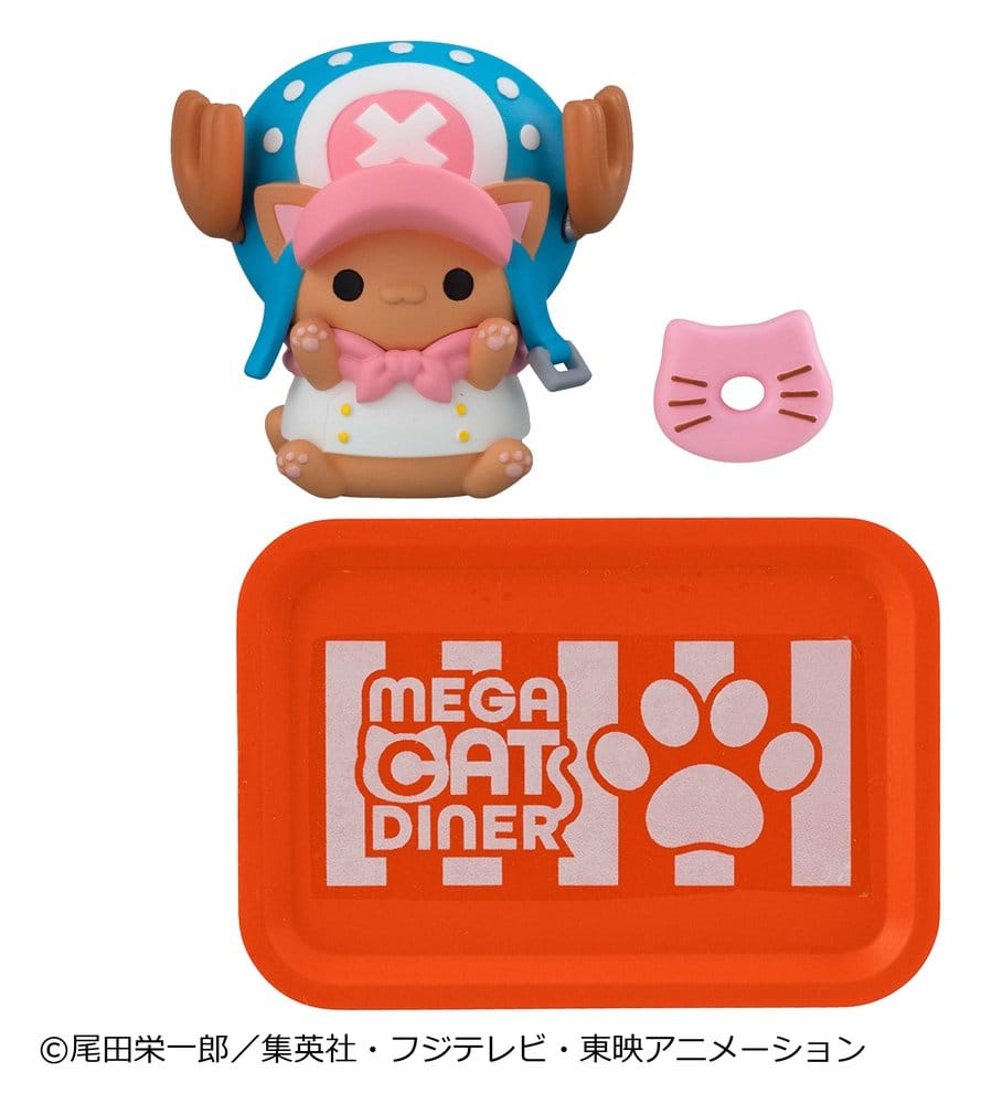 One Piece Mega Cat Project Minifiguren NyanPieceNyan! Diner! 3 cm Blind Box Display (6) - Preorder - ETA: 25.02.2027