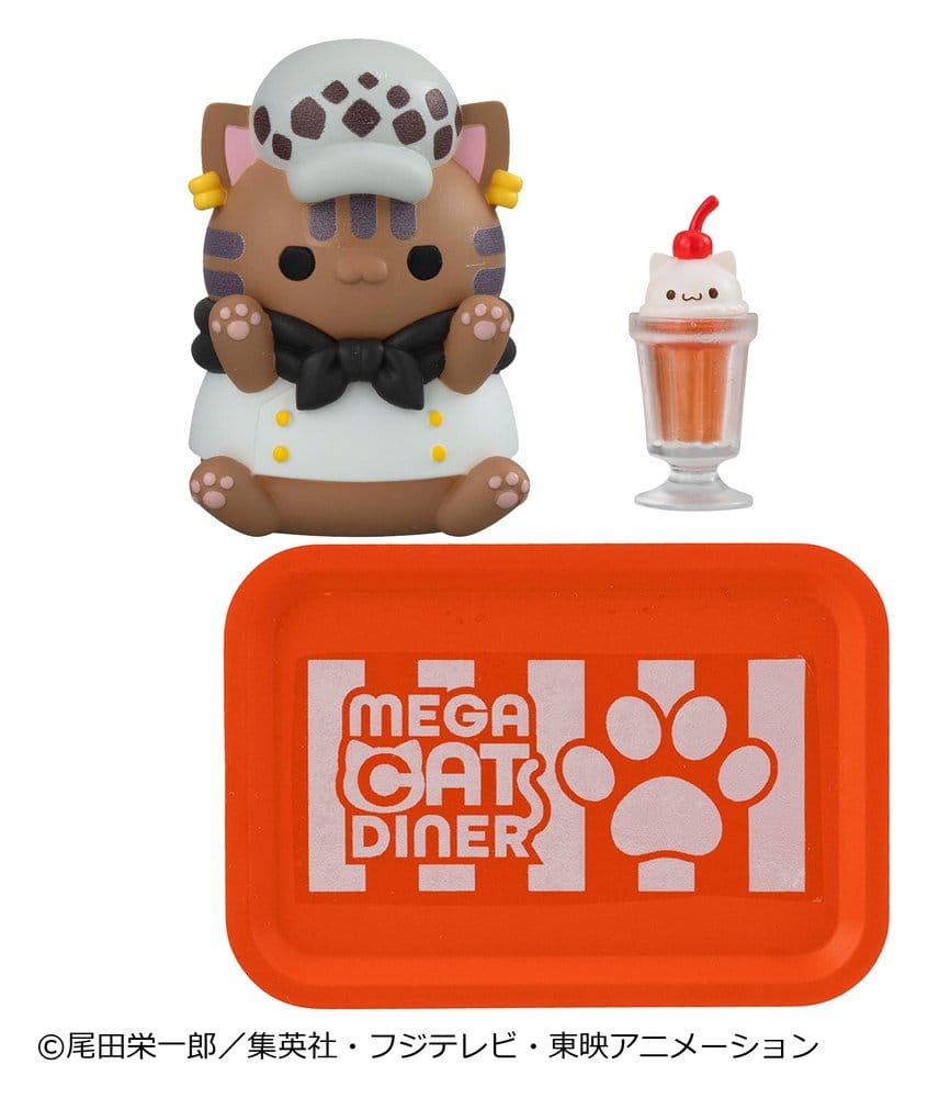 One Piece Mega Cat Project Minifiguren NyanPieceNyan! Diner! 3 cm Blind Box Display (6) - Preorder - ETA: 25.02.2027