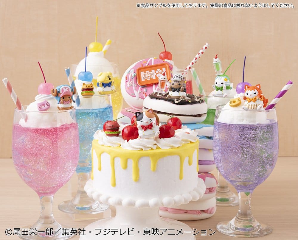 One Piece Mega Cat Project Minifiguren NyanPieceNyan! Diner! 3 cm Blind Box Display (6) - Preorder - ETA: 25.02.2027