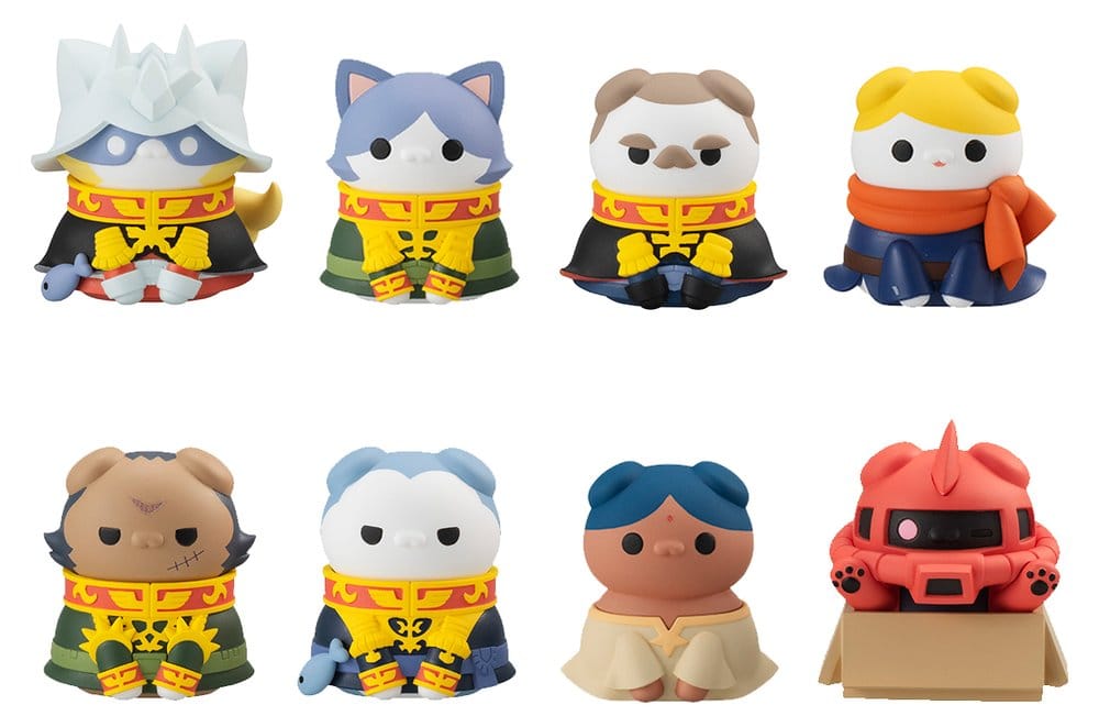 Gundam Mega Cat Project Minifiguren Nyandam We are the Principality of Zeon! Blind Box Sortiment (8) (Repeat) - Preorder - ETA: 24.12.2026
