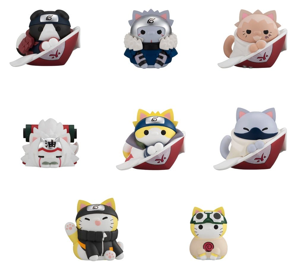 Naruto Shippuden Mega Cat Project Nyaruto! Minifiguren The bond between master and disciple ver. Blind Box Sortiment (8) (Repeat) - Preorder - ETA: 23.04.2027