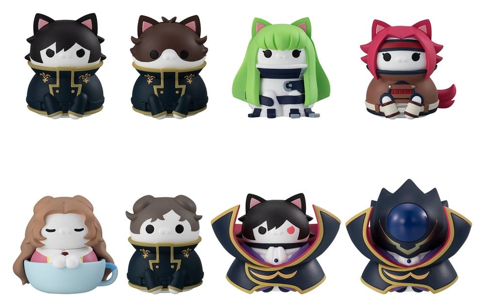 Code Geass: Lelouch of the Rebellion Mega Cat Project Minifiguren Code Genyass 3 cm Blind Box Sortiment (8) - Preorder - ETA: 25.02.2027