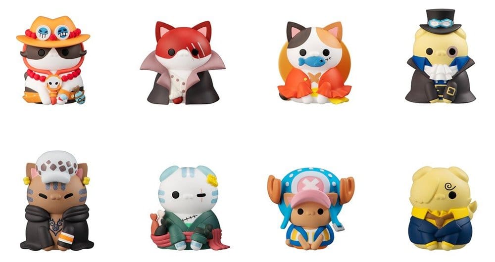 One Piece Mega Cat Project Minifiguren NyanPieceNyan! I'm gonna be king of Paw-rates!! Blind Box Sortiment (8) (Repeat) - Preorder - ETA: 25.05.2027