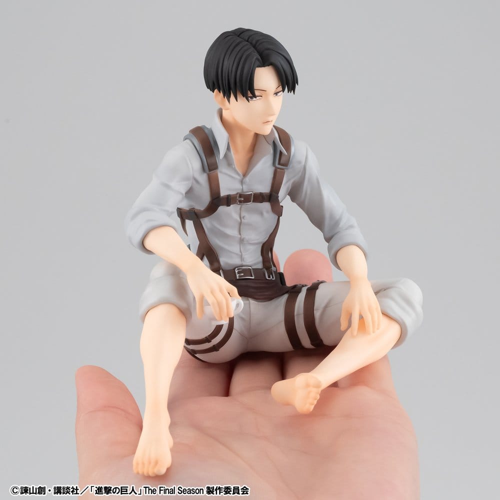 Attack on Titan G.E.M. Series PVC Figur Squad Captain Levi Palm Size 9 cm - Preorder - ETA: 25.02.2027