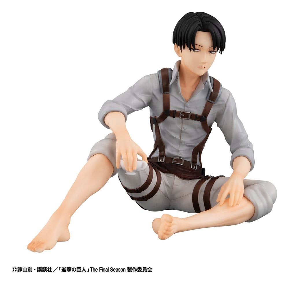 Attack on Titan G.E.M. Series PVC Figur Squad Captain Levi Palm Size 9 cm - Preorder - ETA: 25.02.2027