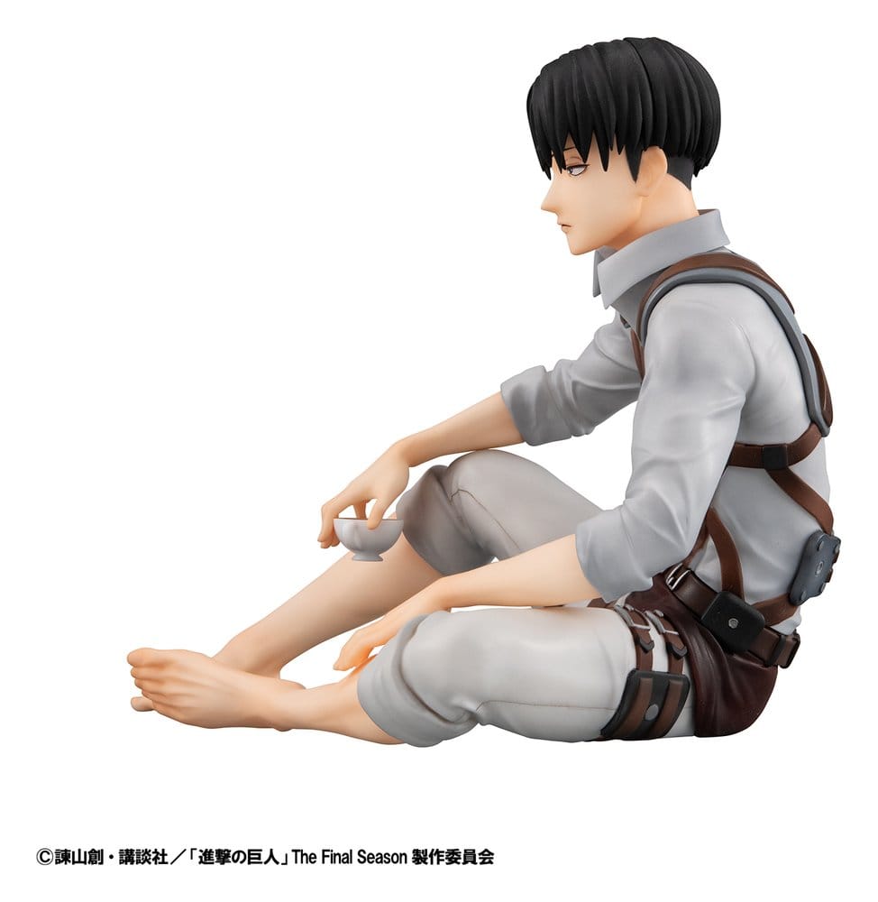 Attack on Titan G.E.M. Series PVC Figur Squad Captain Levi Palm Size 9 cm - Preorder - ETA: 25.02.2027