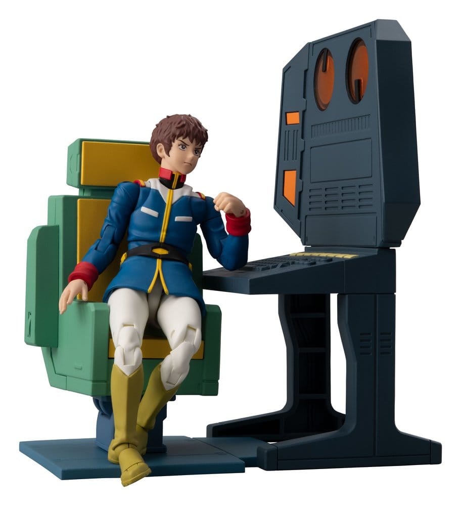 Mobile Suit Gundam G.M.G. Collection EX Diorama White Base Bridge Radio Operator Desk Set 10 cm (with gift) - Preorder - ETA: 25.02.2027