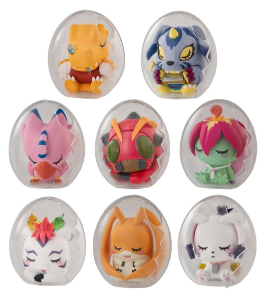 Digimon Adventure Mega Egg Figure Minifiguren Good Night Digicolle! 8 cm Blind Box Display (8) - Preorder - ETA: 23.07.2027