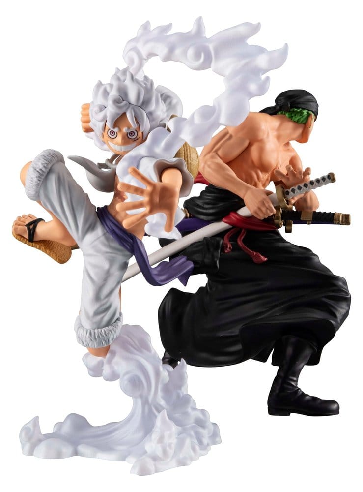 One Piece Wallstar PVC Figuren 2er-Pack Monkey D. Ruffy Gear Fifth & Roronoa Zoro (with gift) 10 cm - Preorder - ETA: 23.04.2027