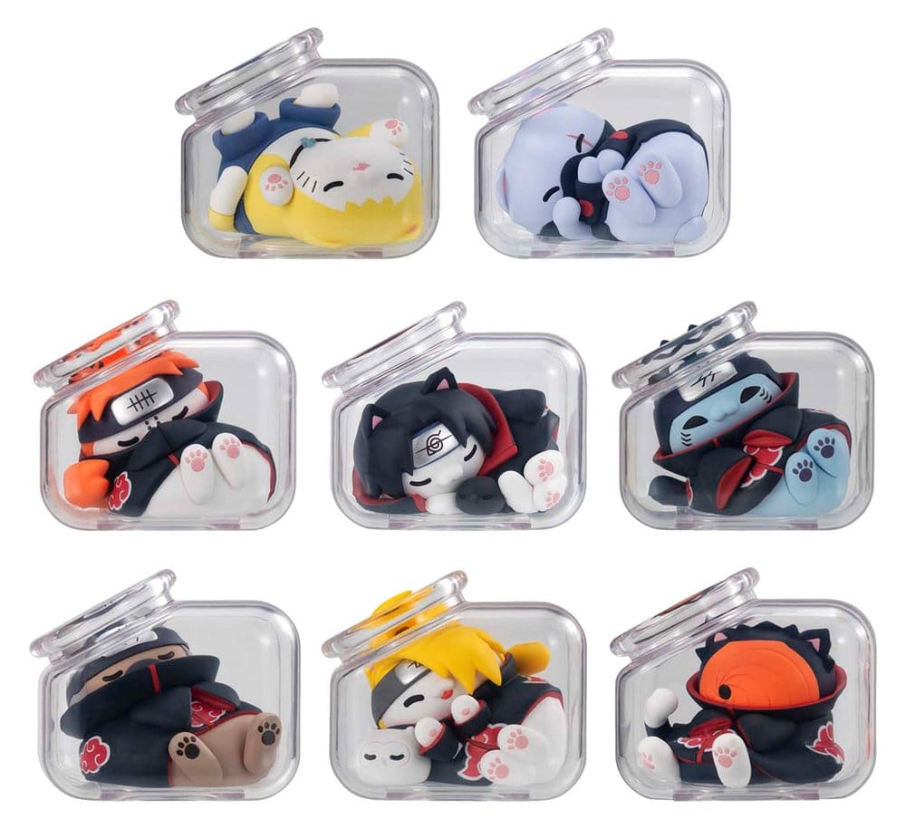 Naruto Shippuden Mega Cat Project Minifiguren Good Night Nyaruto! Gathering Akatsuki Edition Vol. 2 6 cm Blind Box Display (8) - Preorder - ETA: 25.08.2027